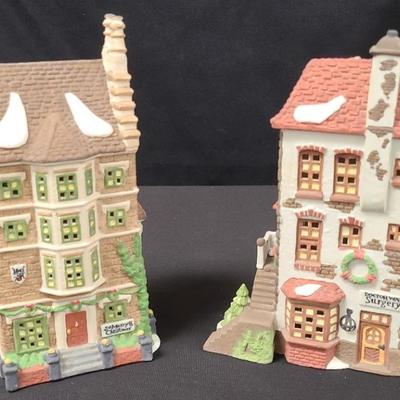 "Nephew Fred's Flat" And "C.H. Watt Physician" Dickens' Village By Dept. 56