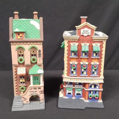"Spring St. Coffee House" and "Washington Street Post Office" Christmas In The City by Dept. 56