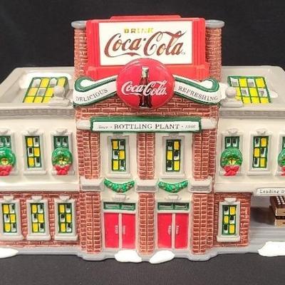 Coca-Cola "Bottling Plant" And Illuminated "Neon Sign" Snow Village By Dept. 56