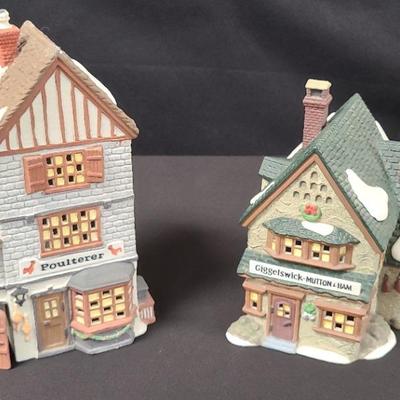 "Giggelswick Mutton & Ham" And "Poulterer" Dickens' Village By Dept. 56