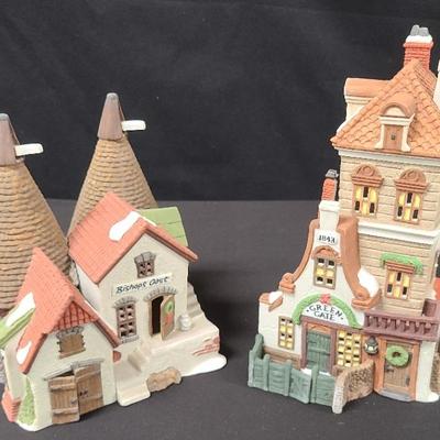 "Bishops Oast House" And "Green Gate Cottage" Dickens' Village By Dept. 56