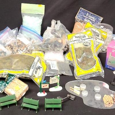 Holiday Displays Village Landscaping Accessories, Rocks, Benches, Ect, Department 56 & More