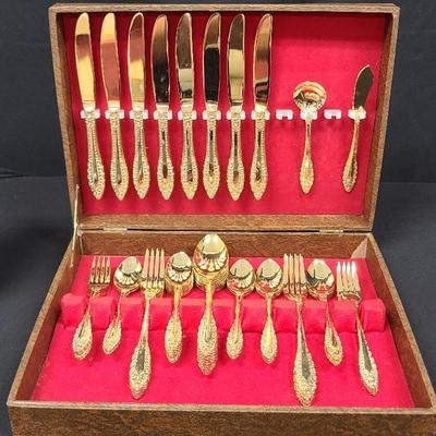 IC Lifetime Gold Tone Flatware