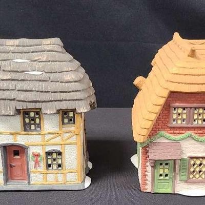 "Mr. & Mrs. Pickle" And "Cobb Cottage" Dickens' Village By Dept. 56