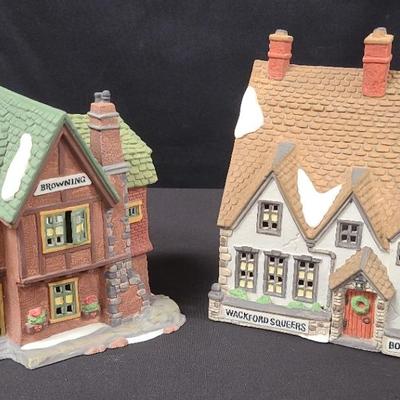"Wackford Squeers Boarding School" And "Browning Cottage" Dickens' Village By Dept. 56