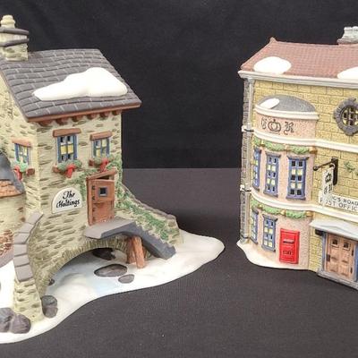 "The Maltings" And "King's Road Post Office" Dickens' Village By Dept. 56