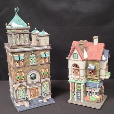 "The City Globe" And "Corner Grocer" Christmas In The City By Dept. 56