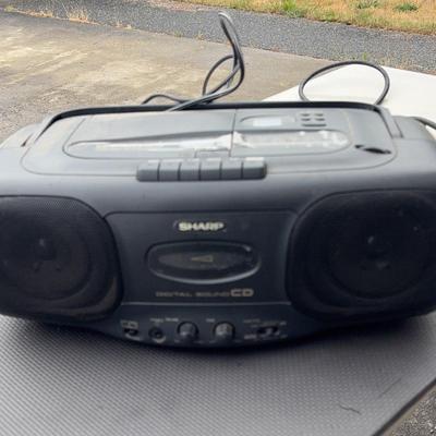 Sharp Portable CD Cassette Radio 