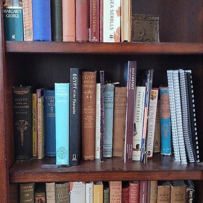 History of the Pharohs & other Books on Egypt-Includes Sphinx Bookends 