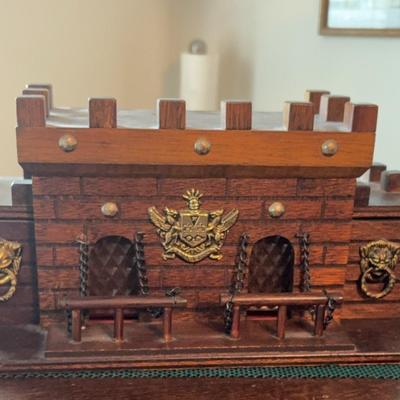Price Castle Style Decanter And Glass Display