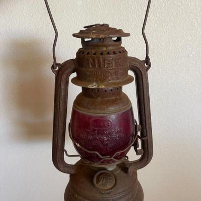 Sale Photo Thumbnail #151: Red glass RR lamps 