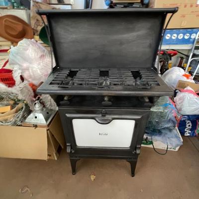 Sale Photo Thumbnail #161: Serious antique small stove metal 