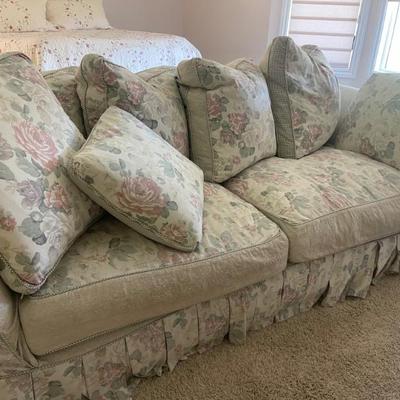 Sale Photo Thumbnail #19: Laura Ashley style couch and chair 