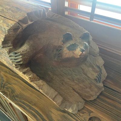 Sale Photo Thumbnail #48: Hand carved raccoon 