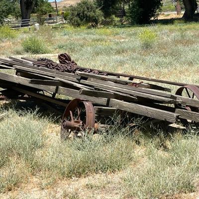 Sale Photo Thumbnail #202: Old carts lawn art 