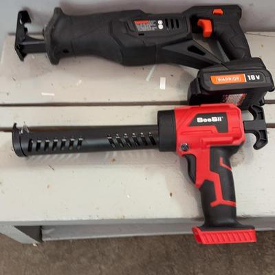 Sawzall And Caulking Gun