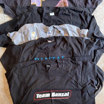 80s Team Banzai T Shirt 1984 Movie Promo & Other Vintage T-Shirts 