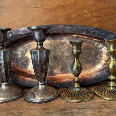 Weighted Sterling Candle Holders & Others 
