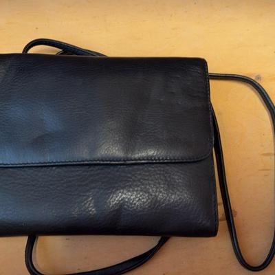 Hobo International  Square Leather Black Crossbody Purse 