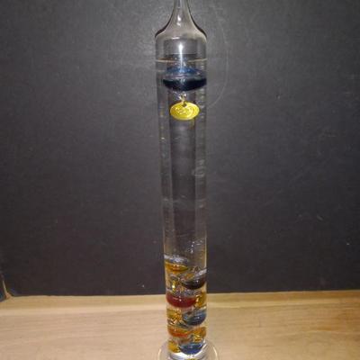 Vintage Galileo Thermometer - 17½" Tall