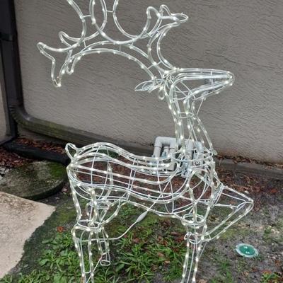 GE StayBright LED Standing Reindeer Tape Light Structure #1295929 - White