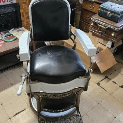 antique barber chair