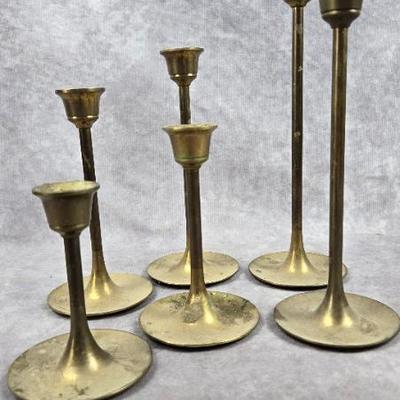 brass candlesticks
