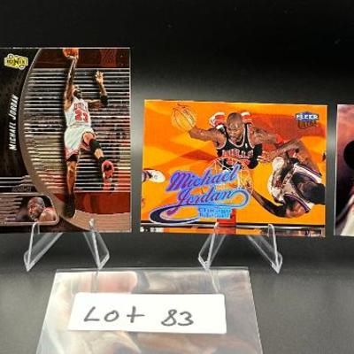 Sale Photo Thumbnail #84: (4) Michael Jordan Basketball Cards Chicago Bulls