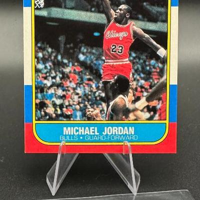 Sale Photo Thumbnail #1: Michael Jordan 1986 Fleer Rookie - See Description

