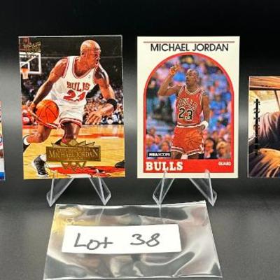 Sale Photo Thumbnail #39: (4) Michael Jordan Basketball Cards Chicago Bulls
