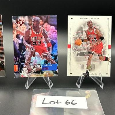 Sale Photo Thumbnail #67: (4) Michael Jordan Basketball Cards Chicago Bulls
