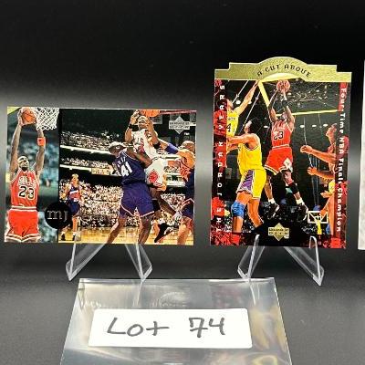 Sale Photo Thumbnail #75: (4) Michael Jordan Basketball Cards Chicago Bulls