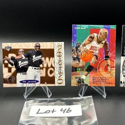 Sale Photo Thumbnail #47: (4) Michael Jordan Basketball Cards Chicago Bulls
