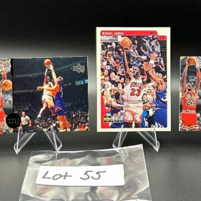 Sale Photo Thumbnail #56: (4) Michael Jordan Basketball Cards Chicago Bulls
