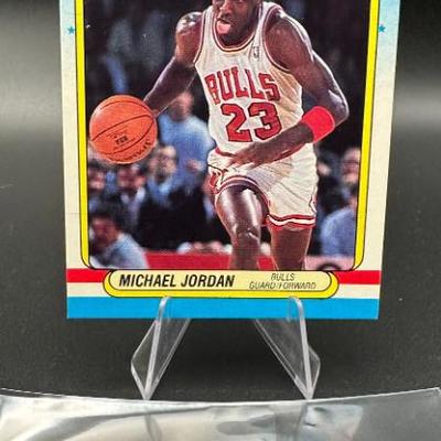 Sale Photo Thumbnail #110: Michael Jordan Fleer 1988 All-Star Sticker Card #7 Chicago Bulls
