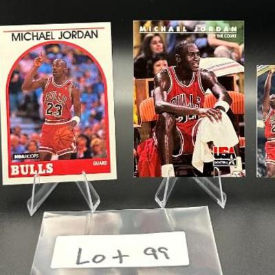Sale Photo Thumbnail #99: (4) Michael Jordan Basketball Cards Chicago Bulls