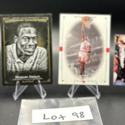 Sale Photo Thumbnail #98: (4) Michael Jordan Basketball Cards Chicago Bulls