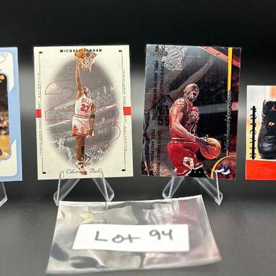Sale Photo Thumbnail #94: (4) Michael Jordan Basketball Cards Chicago Bulls