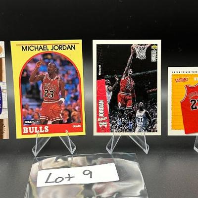 Sale Photo Thumbnail #10: (4) Michael Jordan Basketball Cards Chicago Bulls
