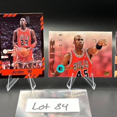 Sale Photo Thumbnail #85: (4) Michael Jordan Basketball Cards Chicago Bulls