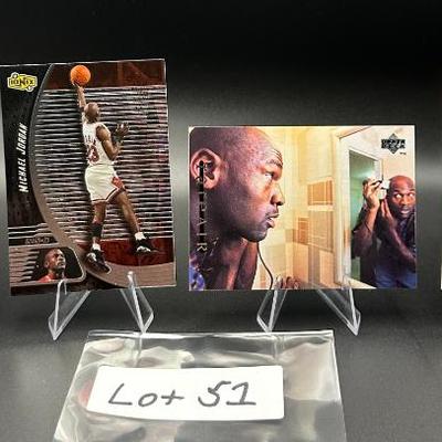 Sale Photo Thumbnail #52: (4) Michael Jordan Basketball Cards Chicago Bulls
