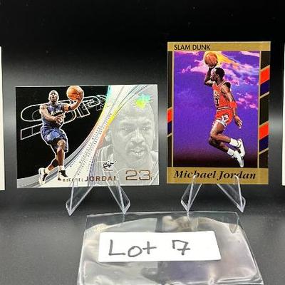 Sale Photo Thumbnail #8: (4) Michael Jordan Basketball Cards Chicago Bulls
