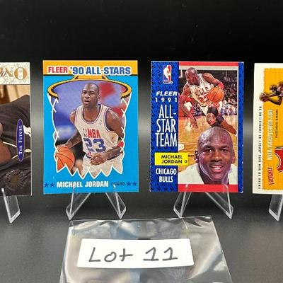 Sale Photo Thumbnail #12: (4) Michael Jordan Basketball Cards Chicago Bulls
