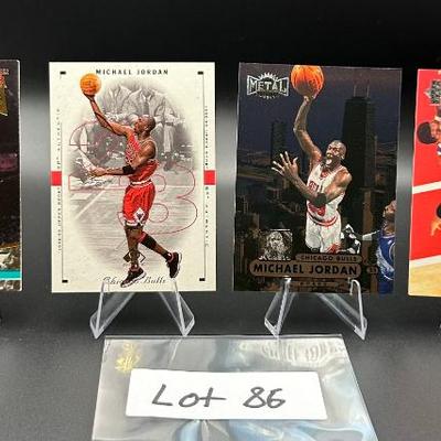 Sale Photo Thumbnail #87: (4) Michael Jordan Basketball Cards Chicago Bulls