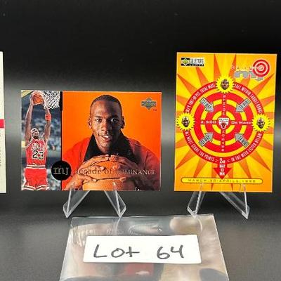 Sale Photo Thumbnail #65: (4) Michael Jordan Basketball Cards Chicago Bulls