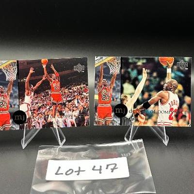 Sale Photo Thumbnail #48: (4) Michael Jordan Basketball Cards Chicago Bulls
