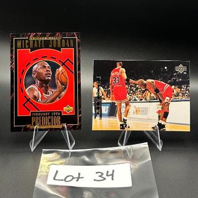 Sale Photo Thumbnail #35: (4) Michael Jordan Basketball Cards Chicago Bulls
