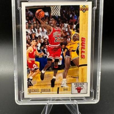 Sale Photo Thumbnail #102: Michael Jordan Graded Basketball Card - MINT 9
