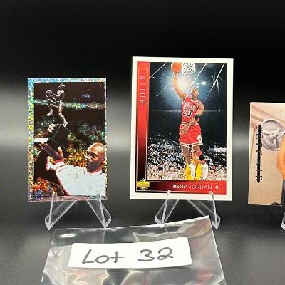 Sale Photo Thumbnail #33: (4) Michael Jordan Basketball Cards Chicago Bulls
