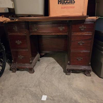 Mahogany desk 75.00